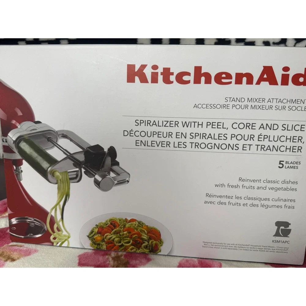 KitchenAid KSM1APC Spiralizer Plus Peel Core and Slice Stand Mixer Attachment
